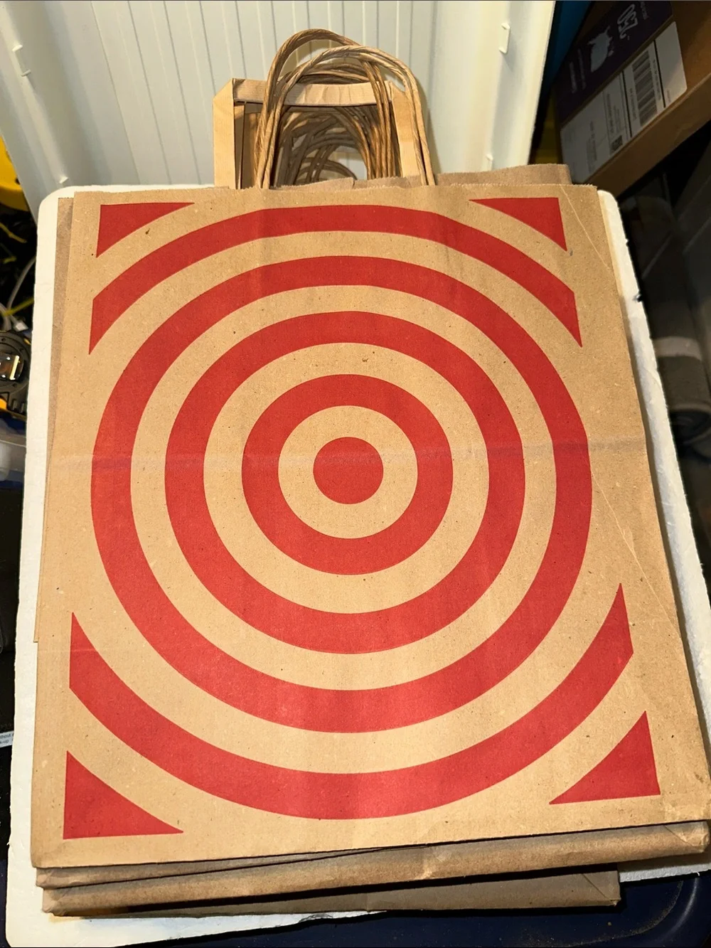 Twenty Target paper bags